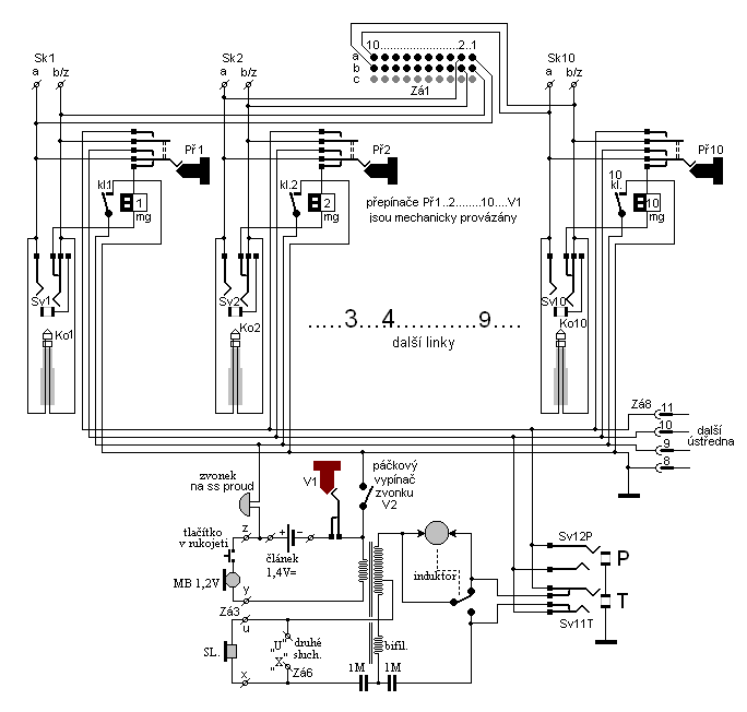 Schema zapojen UT11